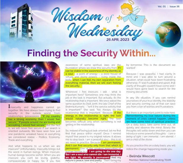 Finding the Security Within…